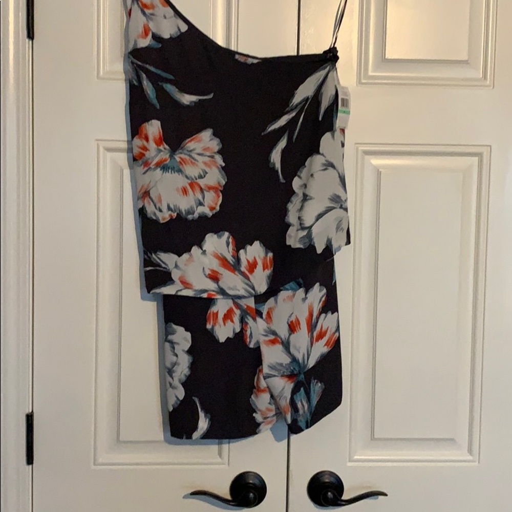 Adorable one shoulder short romper